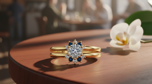 Bague Fiançaille Mi-Margueritte : L'Éternel Printemps au Doigt