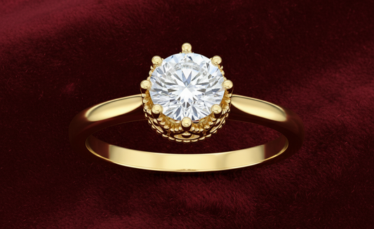 Bague Fiançaille Crowny : Le Luxe de la Royauté Intime au Quotidien