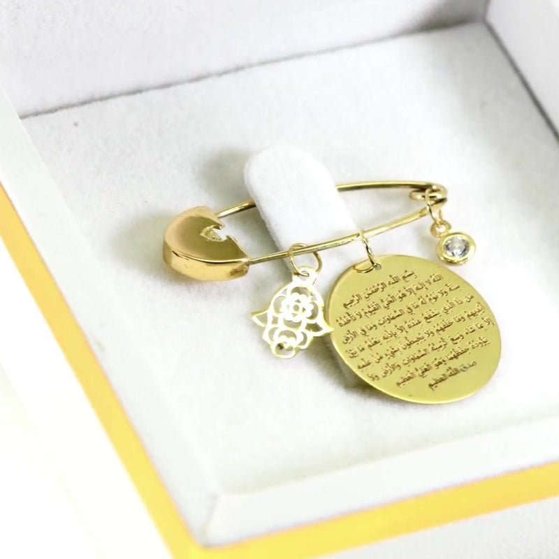 Broche Bébé Personnalisé en Or 18K