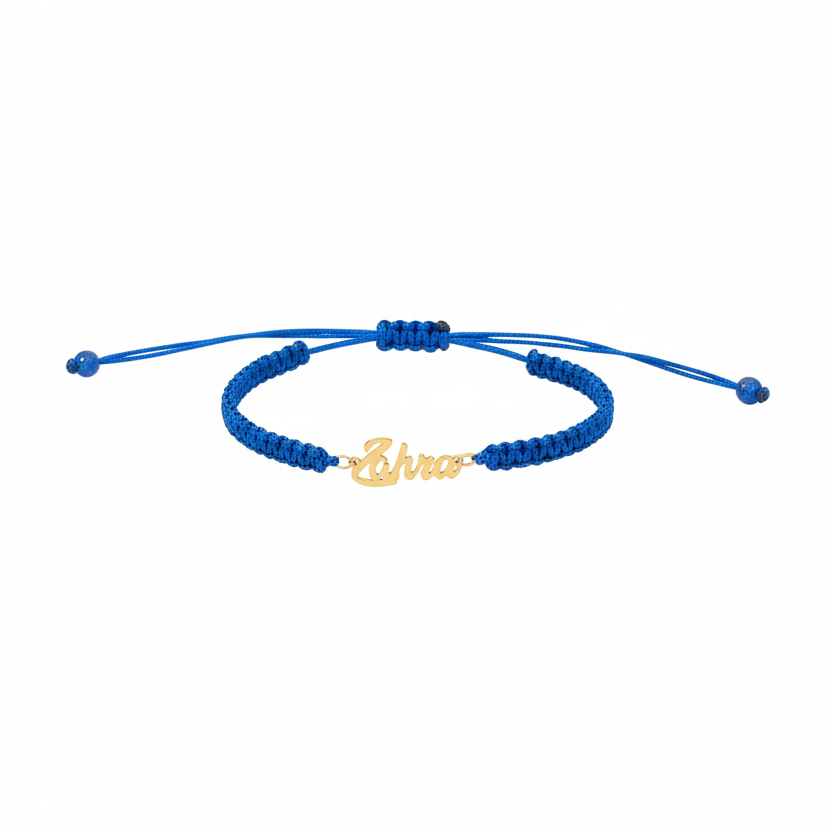 Bracelet Prénom cordon en or 18 Carats