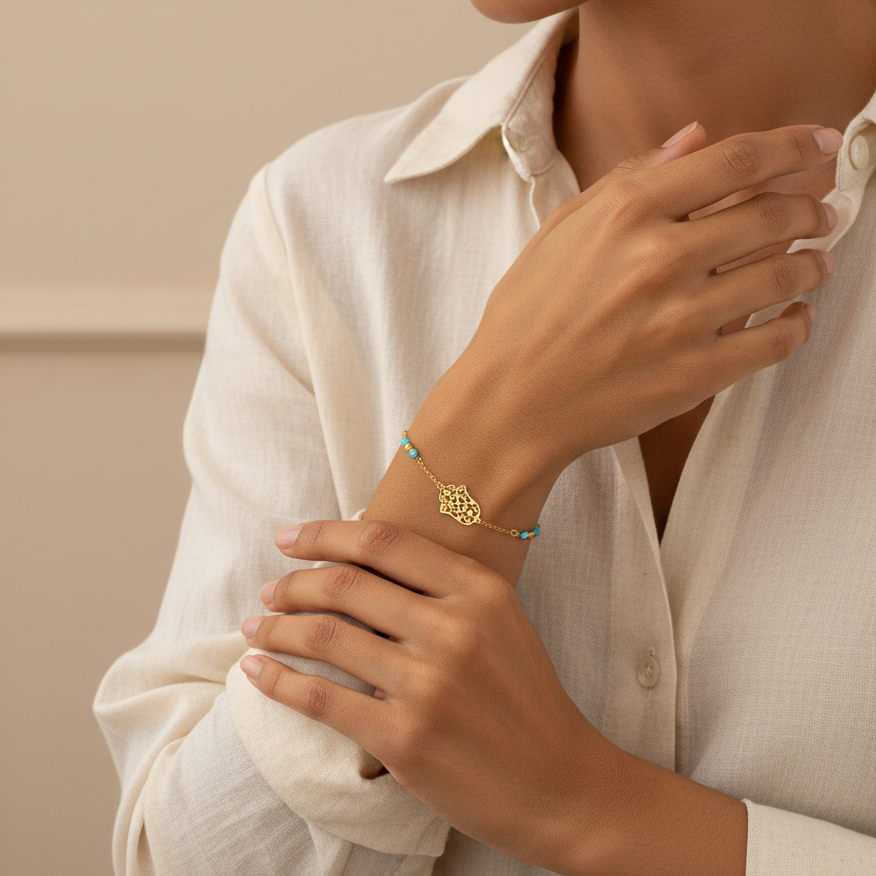 Bracelet Khmissa en Or 18K
