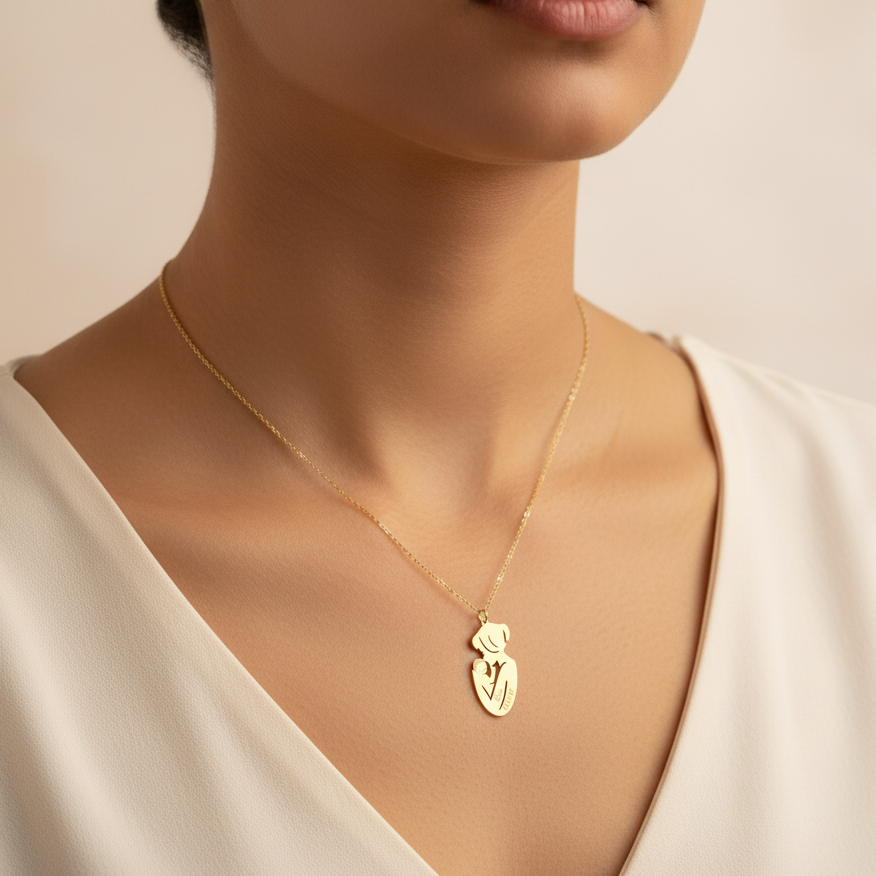 Collier Maman en Or 18K