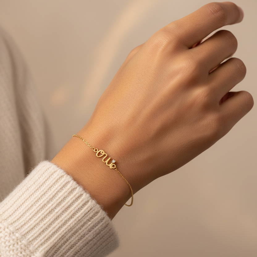 Bracelet Oui en Or 18K