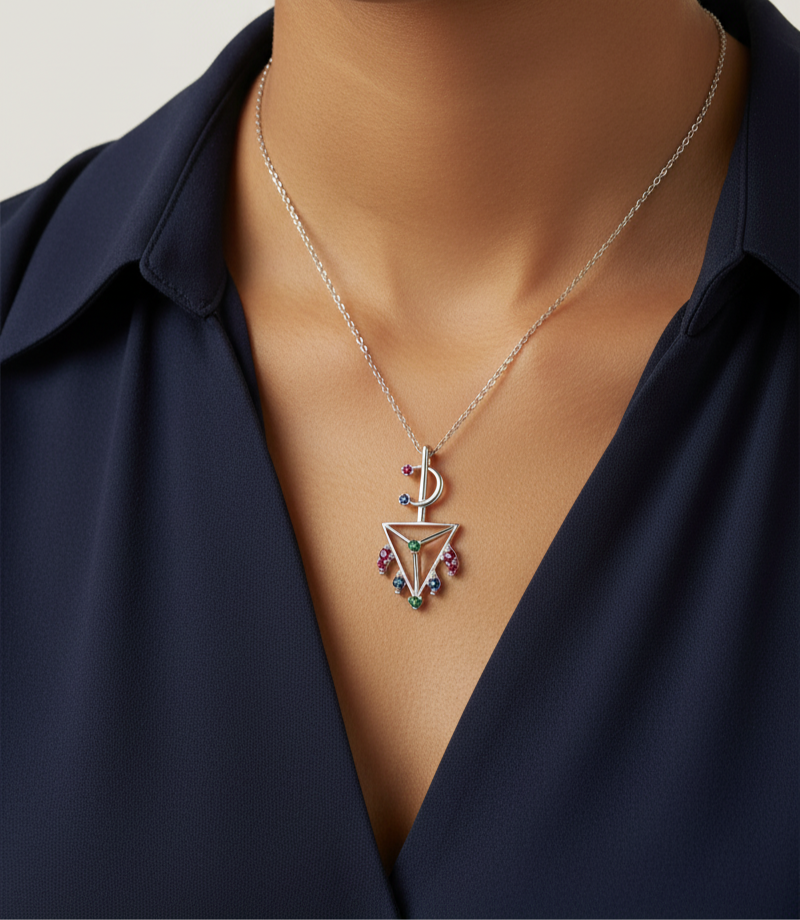 Flame d’AZOR sertie en Or 18K
