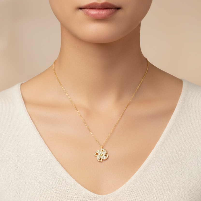 Collier Moulin en Or 18K