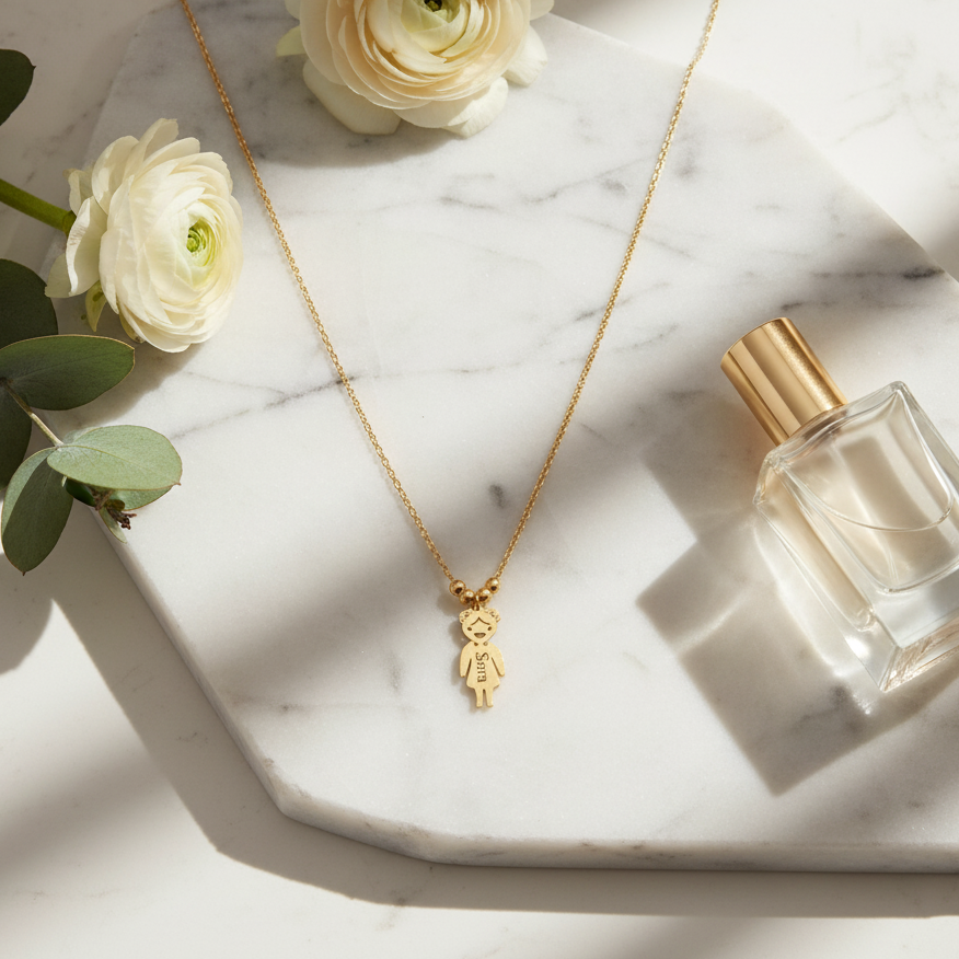 Collier Néo Happy Family en Or 18K