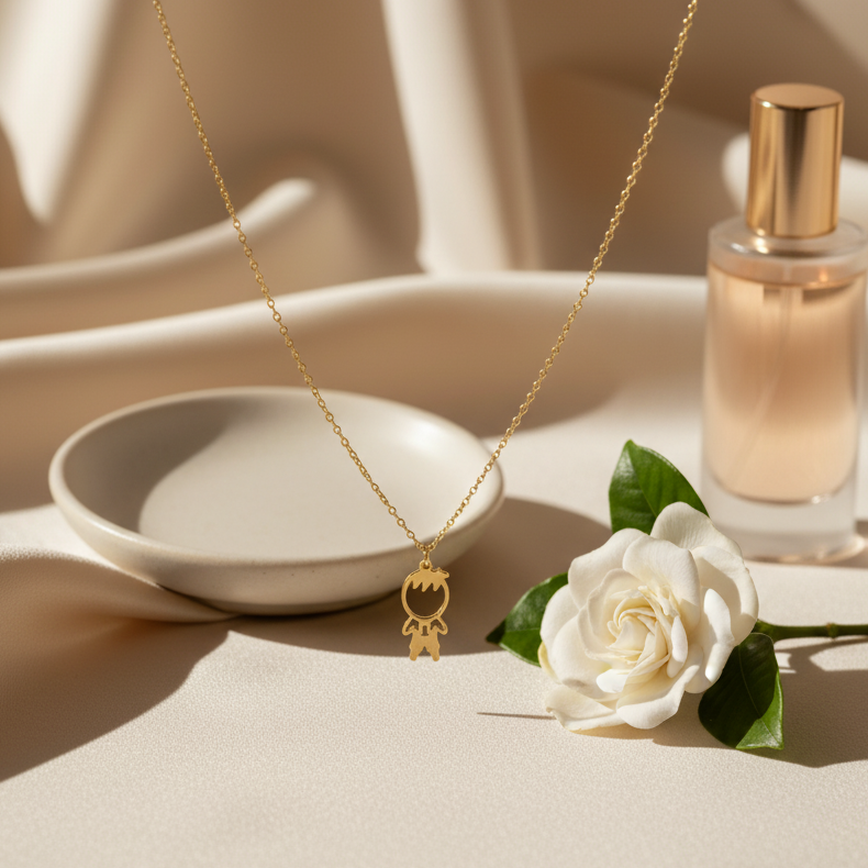 Collier It's a Boy en Or 18K
