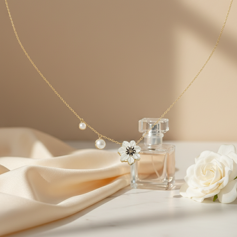 Fleur d’Éclipse en Or 18K