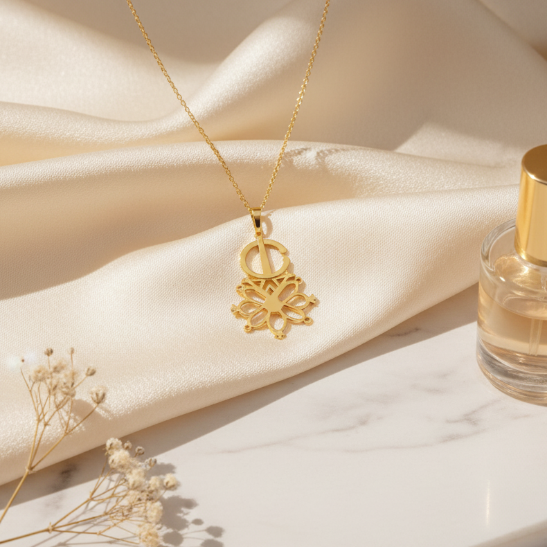 Collier Tazarzit Chtoka en Or 18K