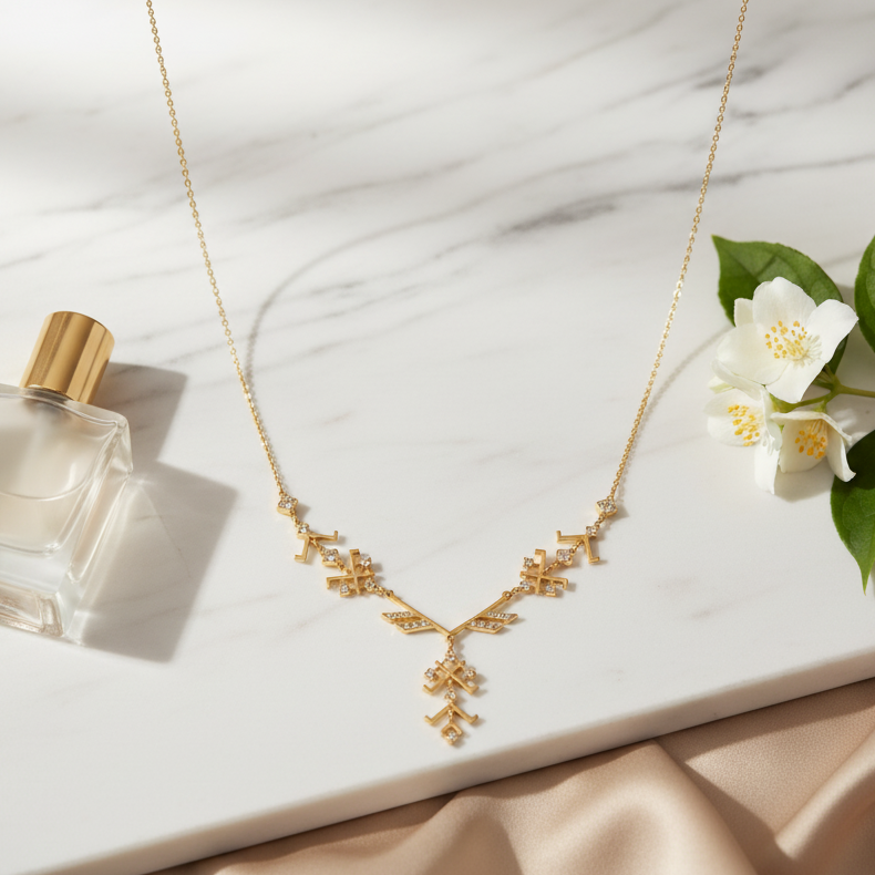 18K Gold Tribal Harmony Necklace