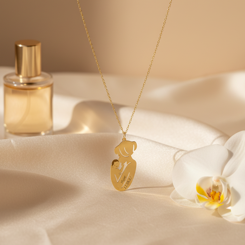 Collier Maman en Or 18K