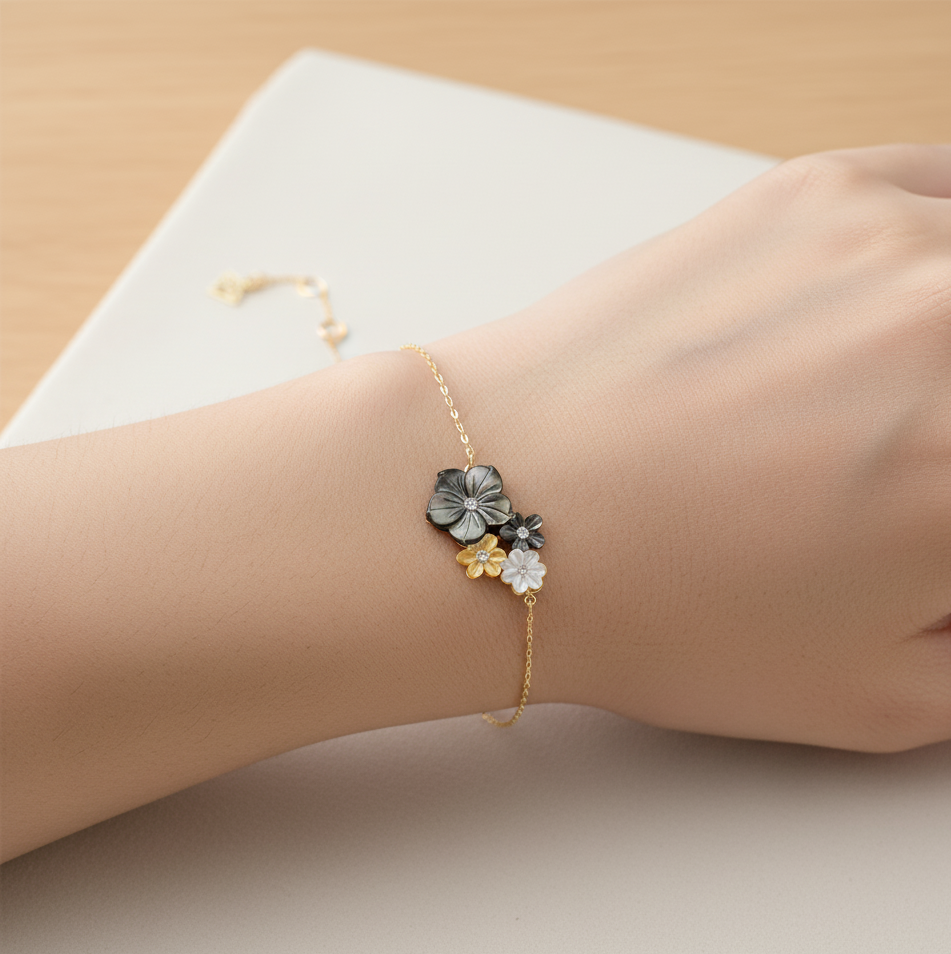 Jardin Éclectique en Or 18K