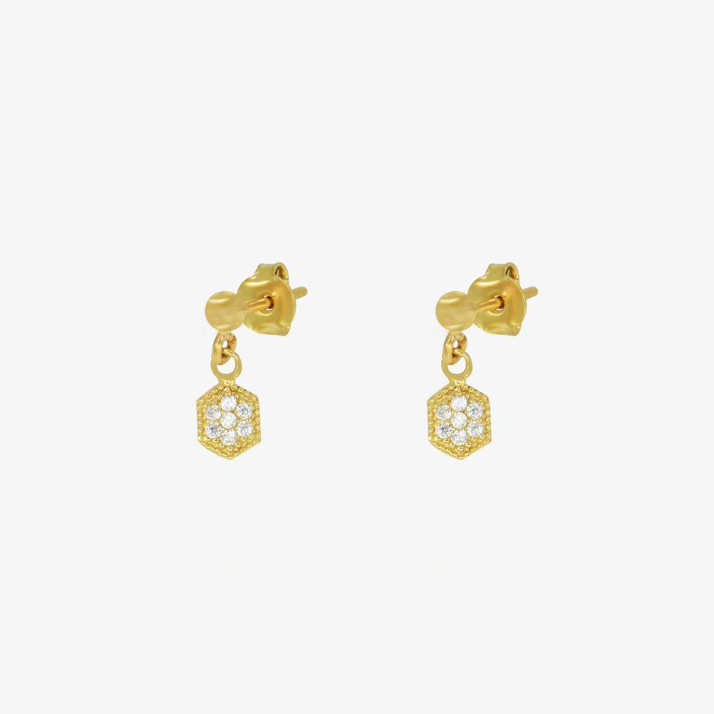 Boucle Cristal En Or 18K