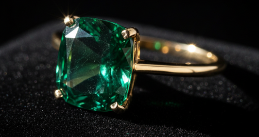 Les pierres de caractère. Émeraude, saphir, rubis sur or 18K