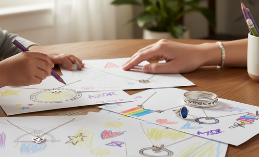 Ma fille de 8 ans dessine déjà ses futurs bijoux AZOR (et ses créations sont bluffantes)