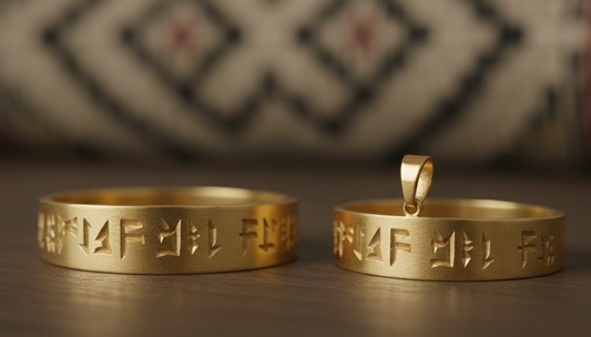 L'or berbère moderne : le Tifinagh gravé sur vos bijoux