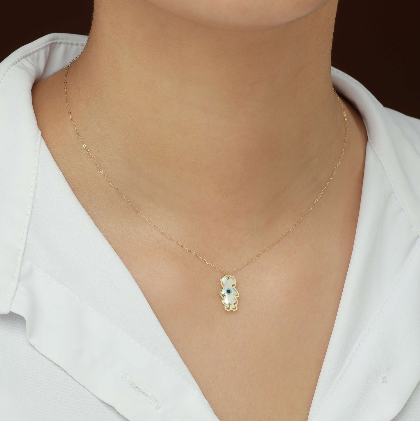 Collier Le Regard Protecteur en Or 18K