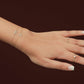 Bracelet Personnalisé avec Initial en Or 18K serti Diamant naturel