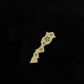 Broche Carte Du Maroc en Or 18K
