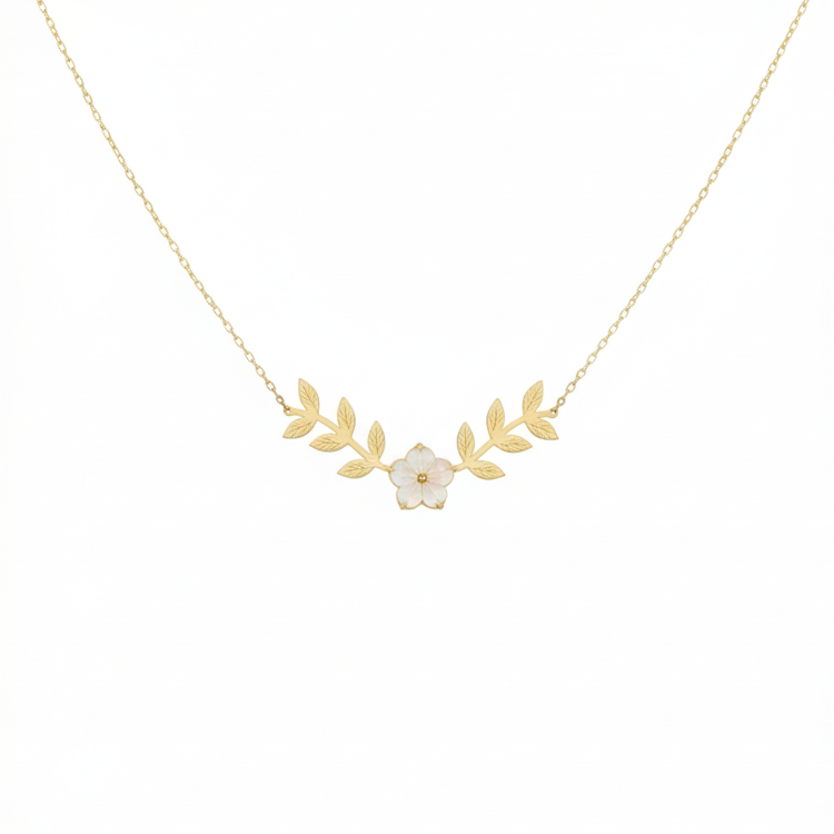 صفاء الأزهار من الذهب عيار 18 قيراطًا