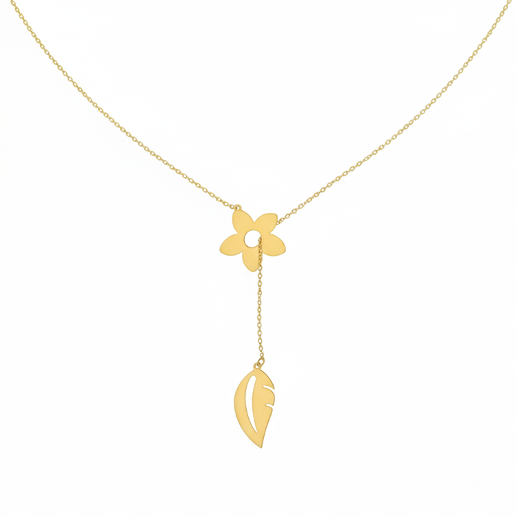 قلادة الربيع الأبدي من الذهب عيار 18 قيراطًا