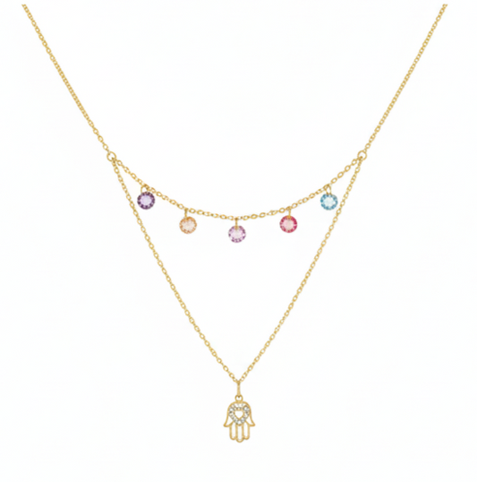 Collier Sérénité Éclatante en Or 18K