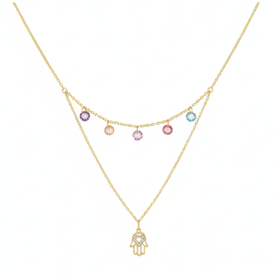 Collier Sérénité Éclatante en Or 18K