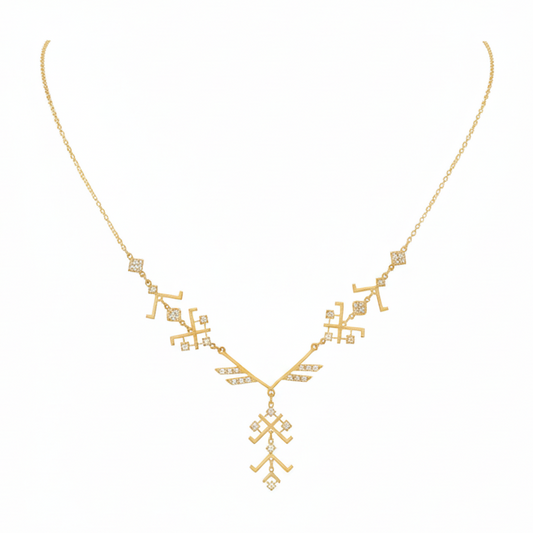 Collier Harmonie Tribale en Or 18K