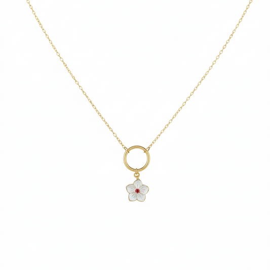 Fleur d’Ivoire en Or 18K