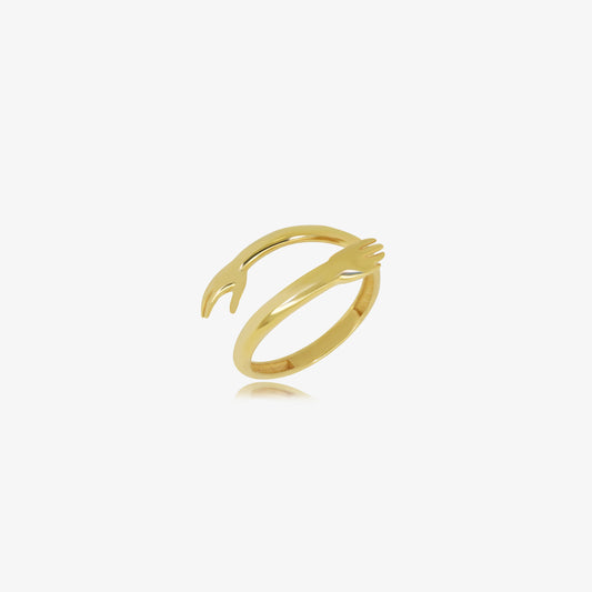 18K Gold Hug Ring