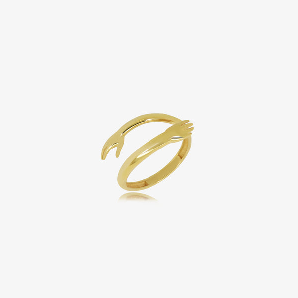 18K Gold Hug Ring