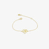 18K Gold Eternal Heart Bracelet