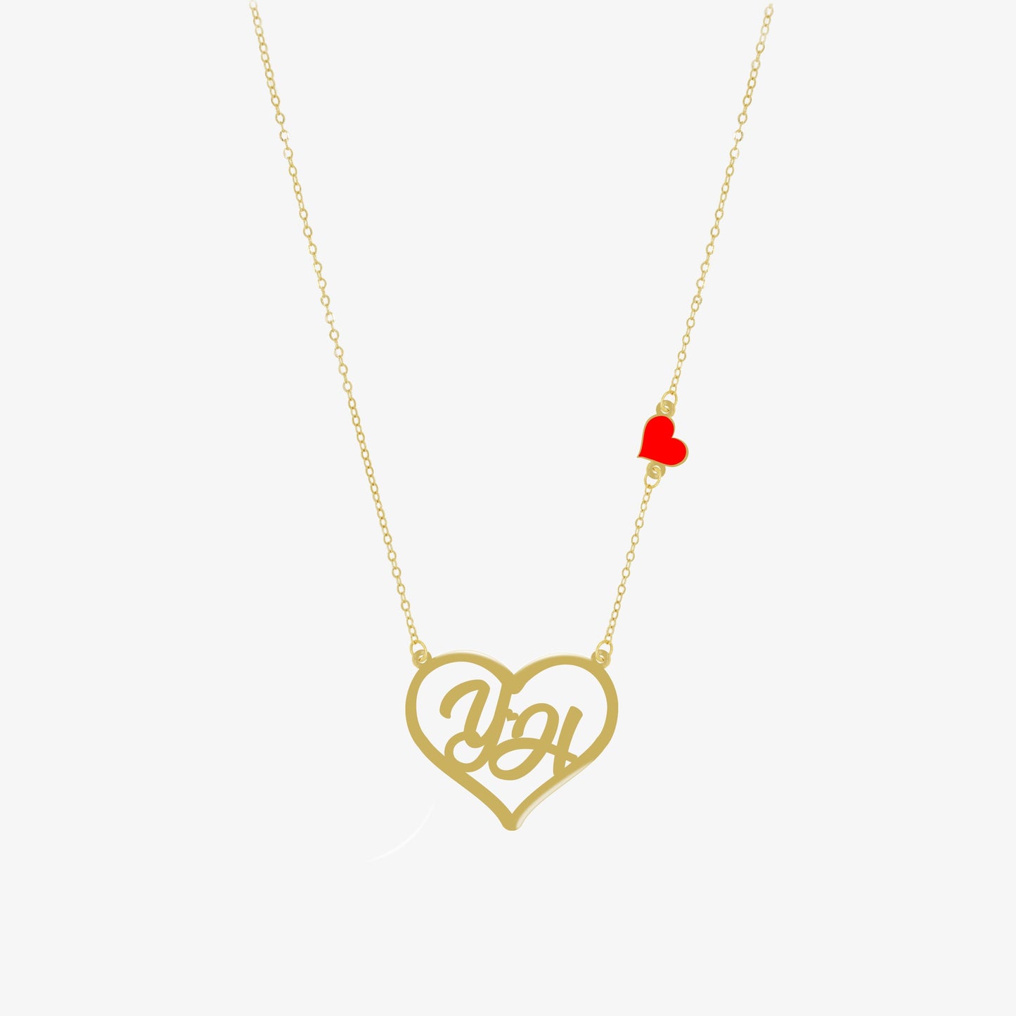Collier Coeur éternel Personnalisé en Or 18K