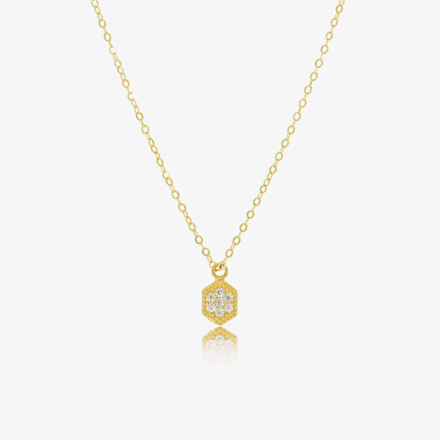 Collier Cristal en Or 18K