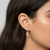 18K Gold Moon Earring - Secondary View