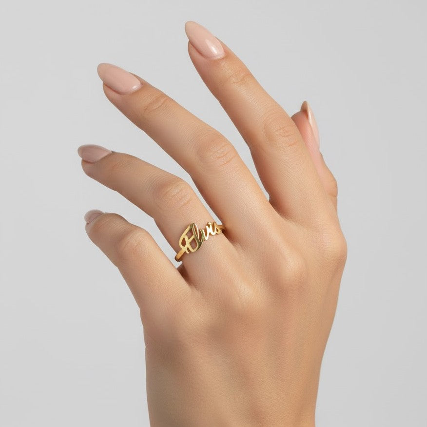 Bague Prénom (français) en Or 18K