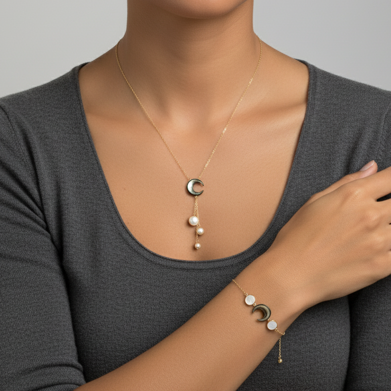 Ensemble Nuit étoilée en Or 18K