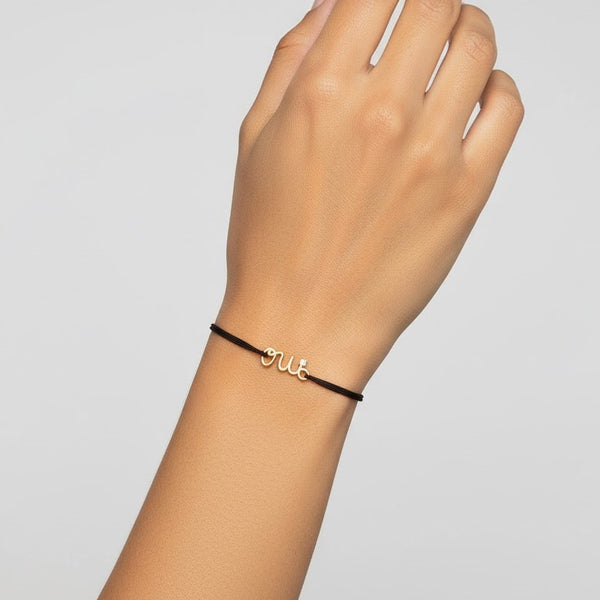 18K Gold Yes Cord Bracelet - Secondary View