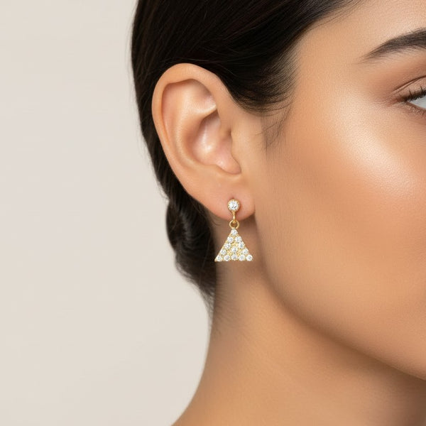 18K Gold Pyramid Buckle - Secondary View