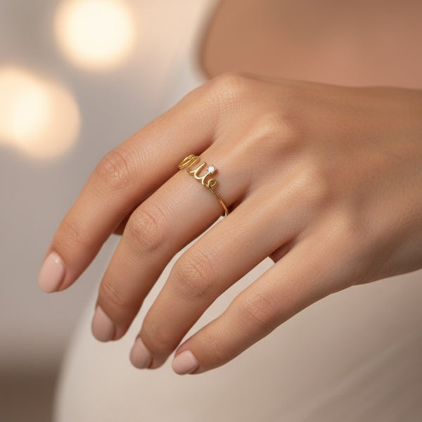 Oui Ring in 18K Gold - Secondary View