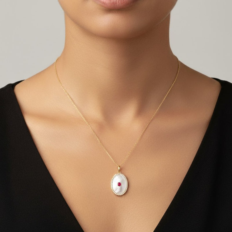 Collier Clair De Lune en  Or 18k