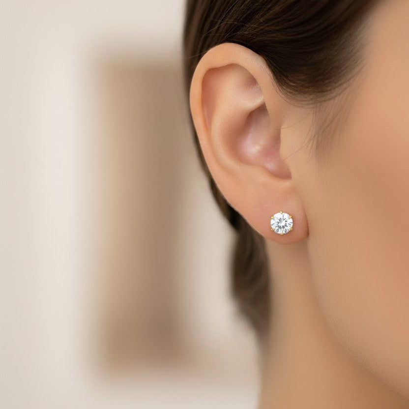 Clous d’oreilles Classic Or 18K