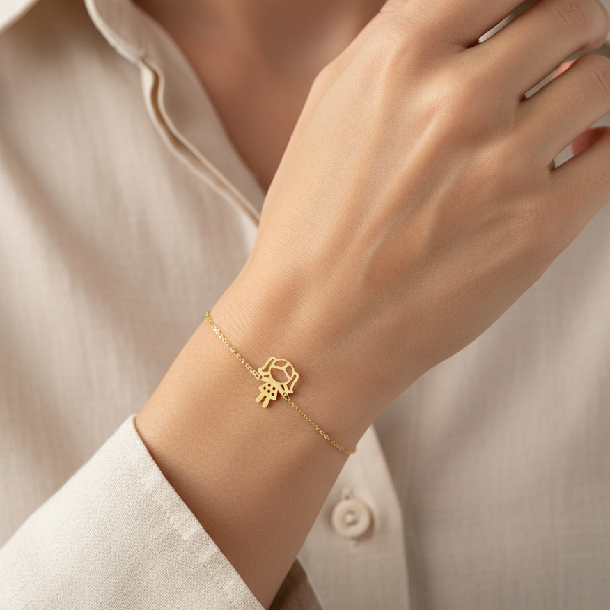 Gourmette Cute Girl en Or 18K