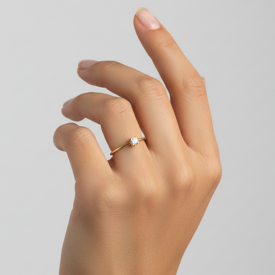 Petit Solitaire en Diamant