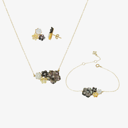 Ensemble Jardin électrique en Or 18K