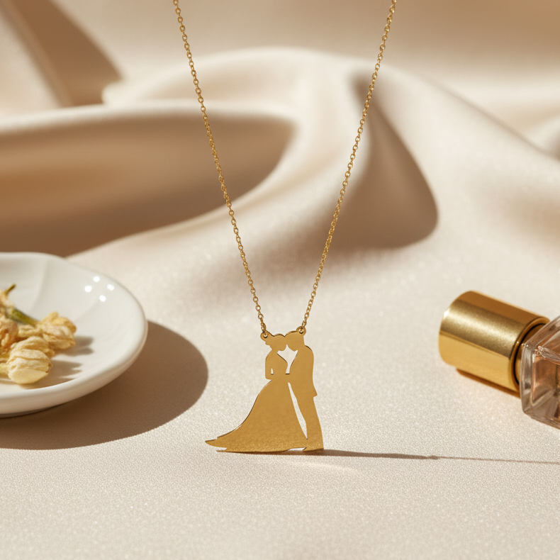 Collier Alliance Dorée Éternelle en Or 18k