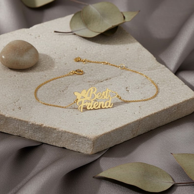 Bracelet Best Friends Personnalisé en Or 18K