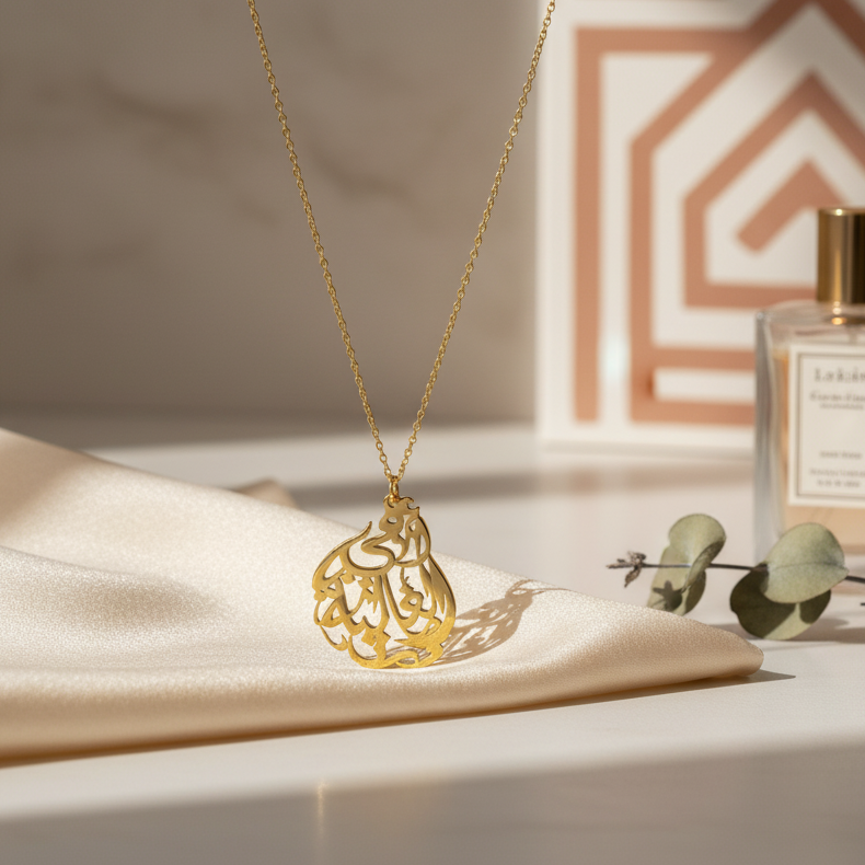 Collier Ommi lghaliya en Or 18K