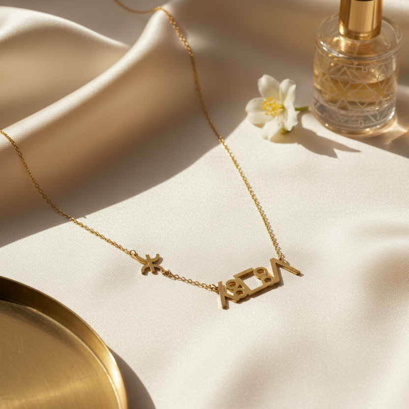 Collier Prénom Yaz en Or 18K