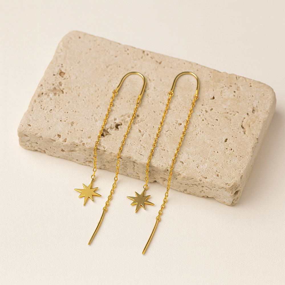 أقراط برق من ذهب عيار 18